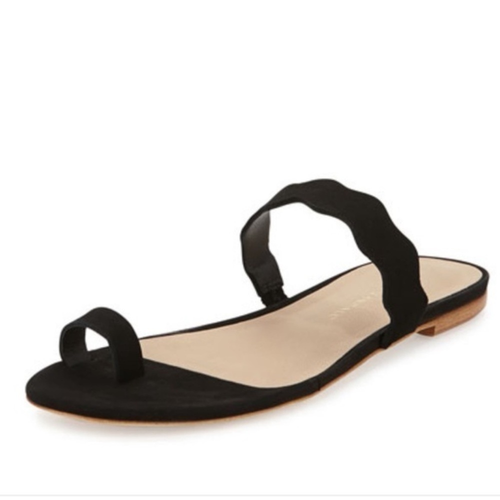 Loeffler Randall Petal Nubuck Scalloped Sandal